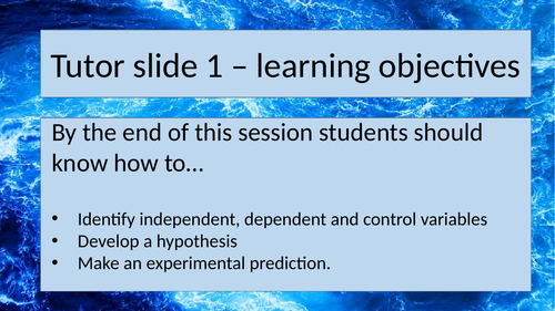 Scientific enquiry, asking scientific questions Activate 1 (new 2016 book) AQA KS3