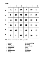 zahlen numbers in german find it worksheet teaching resources