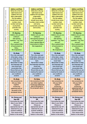 Informal Letter Writing Structure Strips!