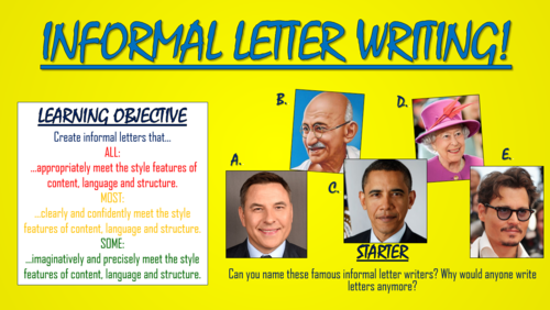 Informal Letter Writing!