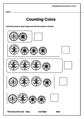 introduction to money teaching resources