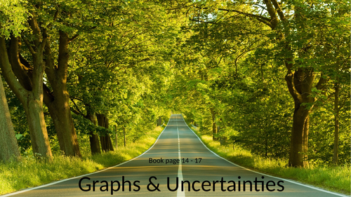 A level Physics OCR Module 2 Foundation of Physics Lesson 5 Uncertainties in graphs