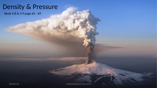 A level Physics OCR Module 3 Forces and motion Lesson 11 Density and pressure