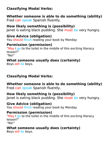 Year 5 Inferences, Modal Verbs & Well Chosen Detail Unit Pack 7 lessons ...