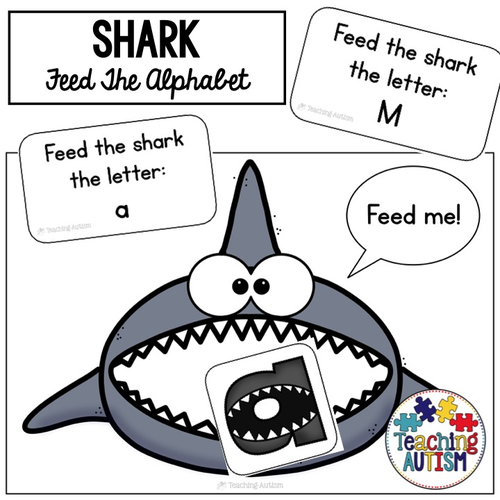 Feed the Shark Alphabet Game for Kids - Toddler Approved