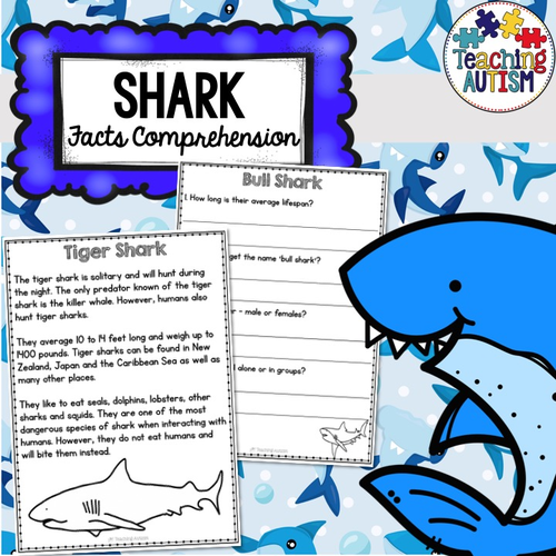 Shark Facts Reading Comprehension Passages and Questions | Teaching ...