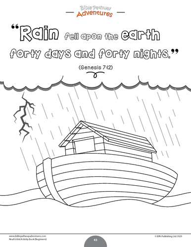 Noah's Ark Activity Book & Lesson Plans for Beginners | Teaching Resources