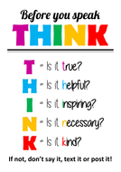 Think before you speak | Teaching Resources