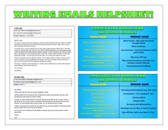 writing emails teaching resources