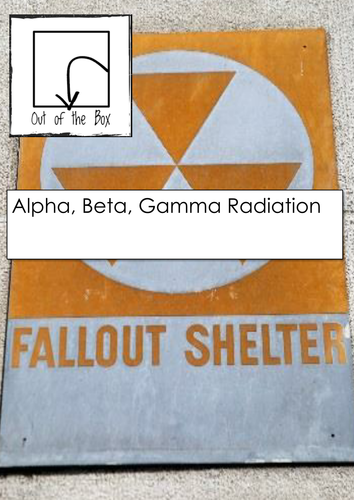 Alpha, beta and gamma radiation
