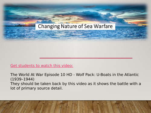 Three lessons of Changing methods of sea warfare