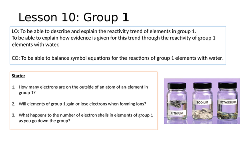 KS4 Group 1 Lesson
