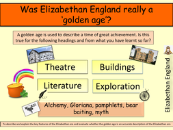 Elizabethan Golden Age by PilgrimHistory | Teaching Resources