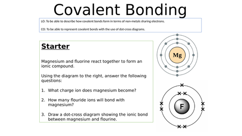 KS4 Covalent Bonding Whole Lesson
