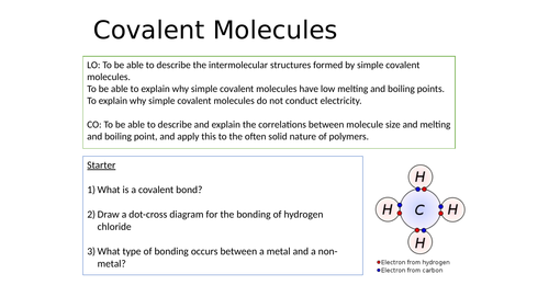 KS4 Covalent Molecules - Simple, Giant and Polymer