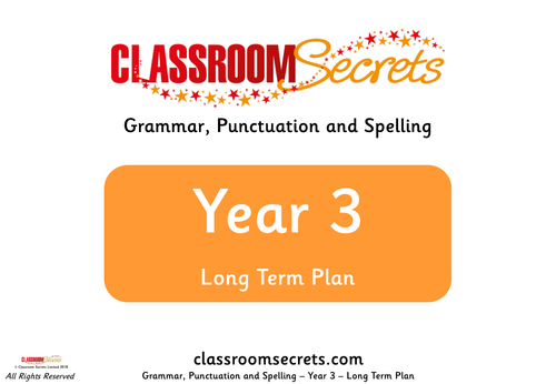 FREE Grammar Scheme Of Work Year 3 Long Term Plan Teaching Resources