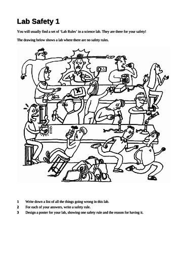 science safety rules worksheet