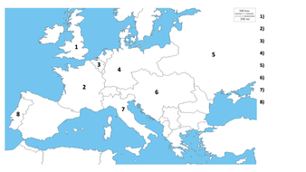 Blank Map Of Europe Before Ww1 Locating European Countries (1914/ Modern Day Europe) World War 