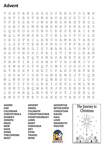 Advent Word Search