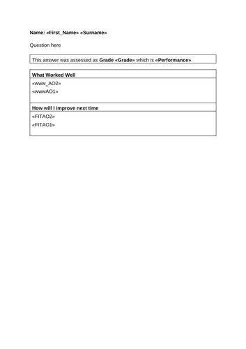 Edexcel history quick mark spreadsheet - 8 mark narrative question ...