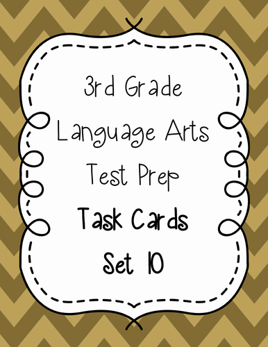 3rd Grade Language Arts Test Answer Key