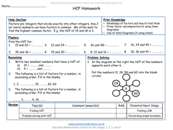 Hcf homework image