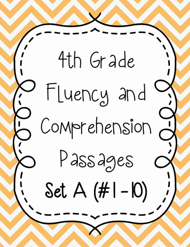 Printable Fluency Passages 4th Grade