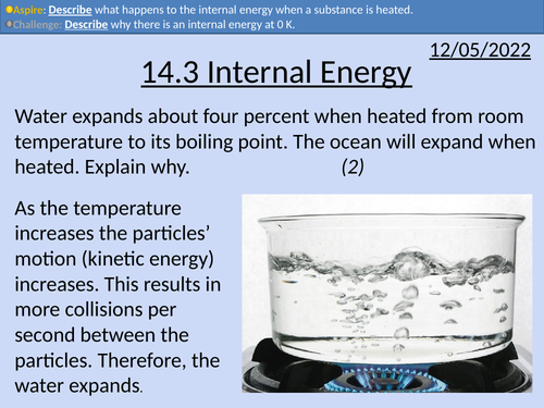 OCR A level Physics: Internal Energy