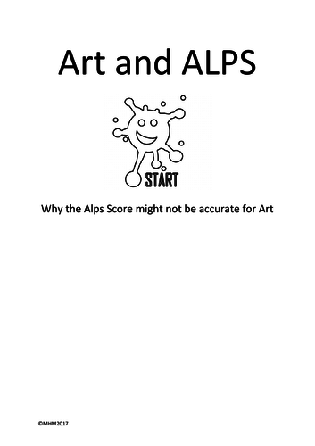 A level Art and ALPS report. Why the report might be innacurate.