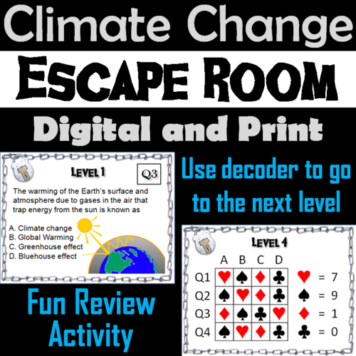 Climate Change: Environmental Science Escape Room Activity