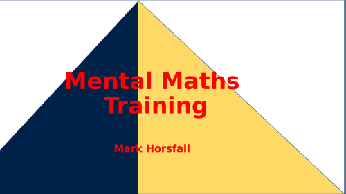 Mental Maths Training