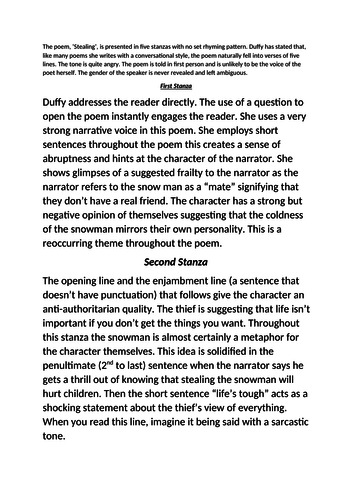 Comparison of stealing and hitcher essay 03 picture