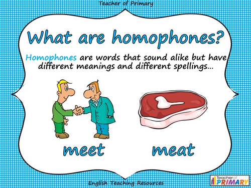 homophones year 3 and 4 teaching resources