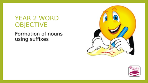 Year 2 Suffixes: SPAG PPT Lessons and Assessments