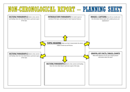 non chronological report research sheet