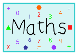 Maths Display Title Poster | Teaching Resources