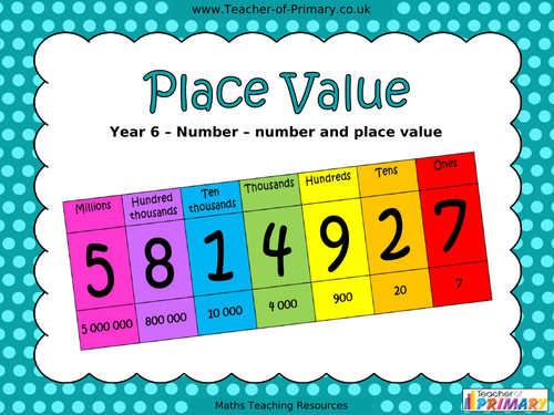 year 6 maths place value homework