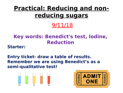 how to test for reducing sugars
