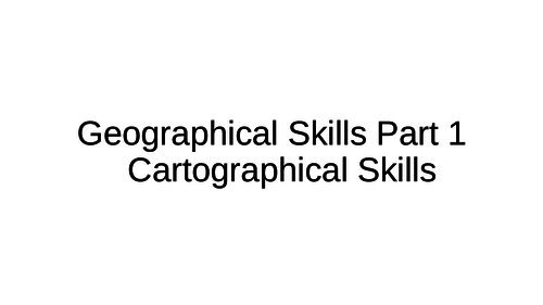 NEW A-Level Geography: Geographical Skills