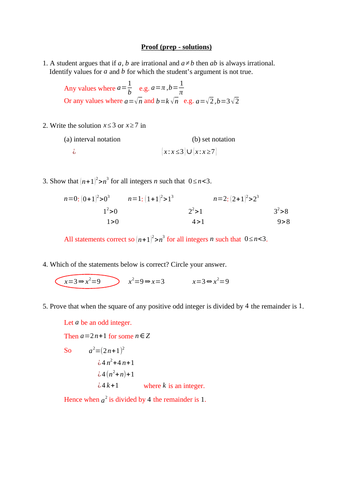 Proof (new A level maths) | Teaching Resources