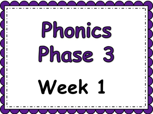 Phonics Powerpoint Phase 3 Week 1 J V W X Teaching Resources