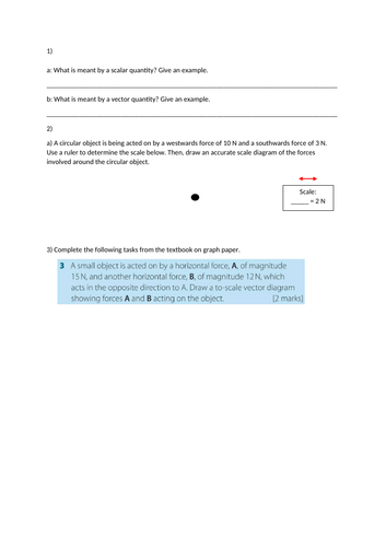 P8.1 Vectors and scalars (AQA)