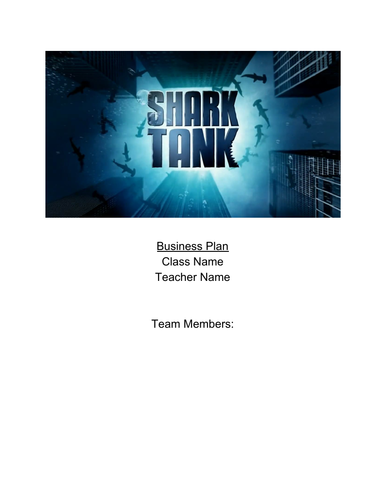 shark tank business plan powerpoint