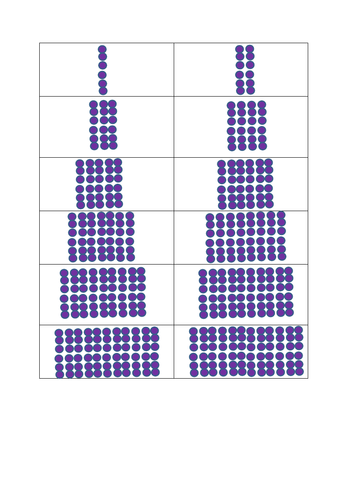 6 times tables arrays