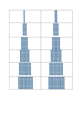 12 times tables arrays