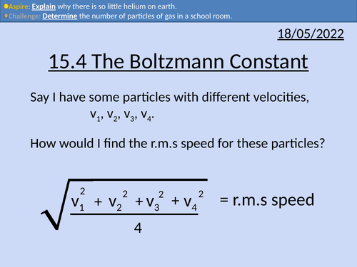 OCR A level Physics: Ideal Gas | Teaching Resources