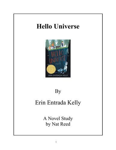 Hello Universe Reed Novel Studies Teaching Resources