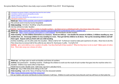 Spring 2 - Lesson Plans for Maths Mastery in the Early Years | Teaching ...