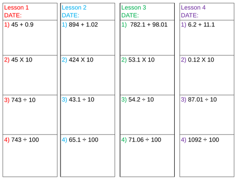 Maths starter year 6 teaching resources