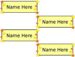 Stars Labels For Drawers Pegs Etc By Cjbean Teaching Resources